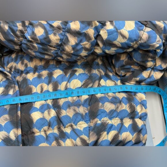 🆕 CAVALLI CLASS 🧿 Blue Spotted Down Filled Puffer Jacket, Sz IT44 US 8 - Picture 15 of 16